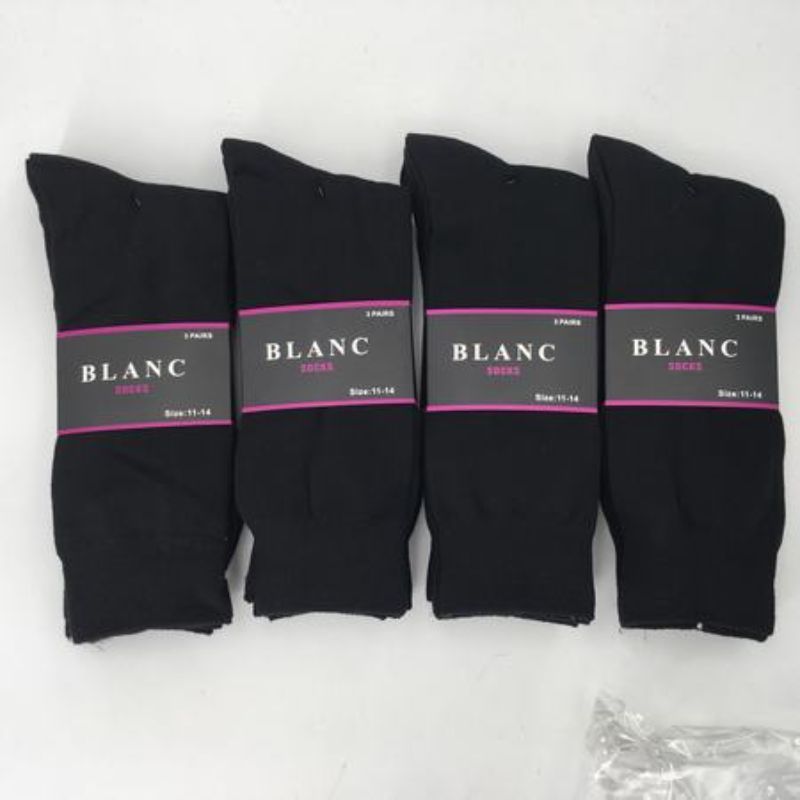 Socks - Black 11-14 (12 pairs)