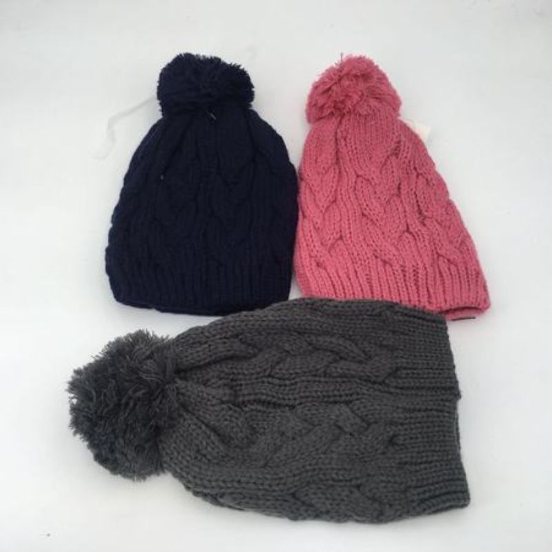 Beanies - Pom Pom (Set of 12 Assorted)