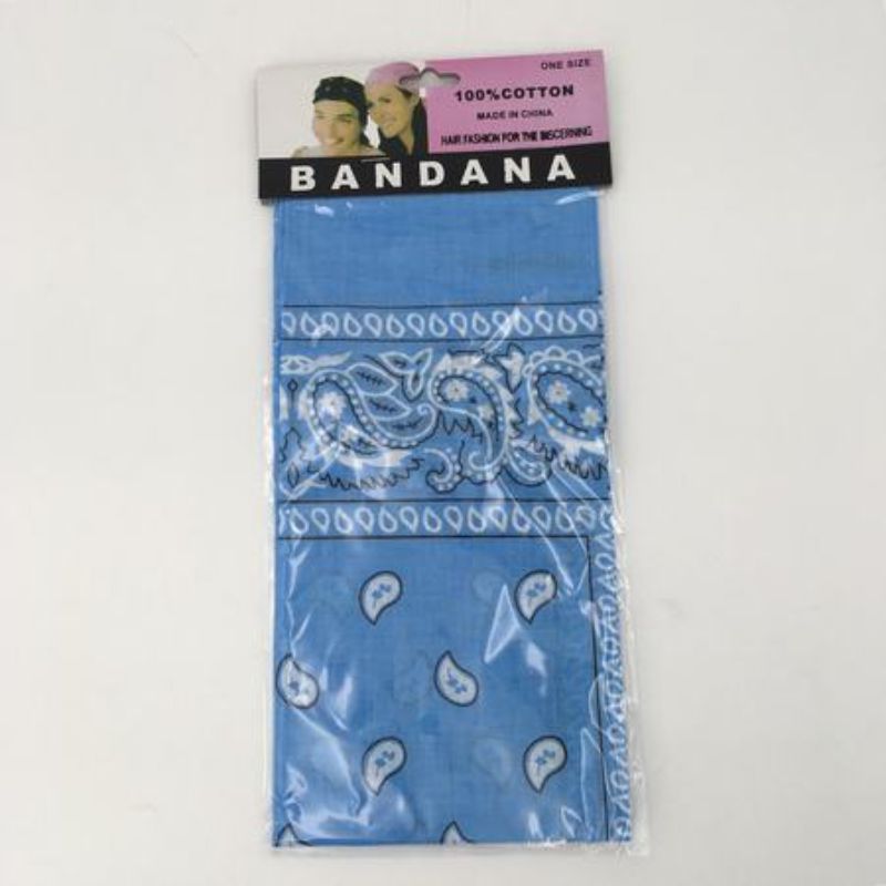 Bandana - 56 x 56cm Light Blue (Set of 12)