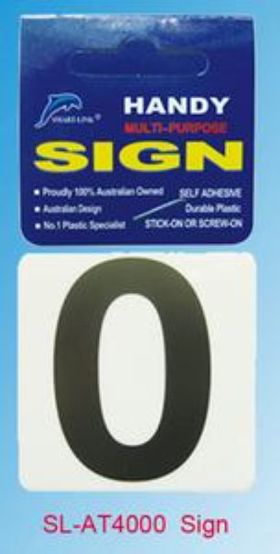 Plastic Sign - 0 5.5CM (Set of 12)