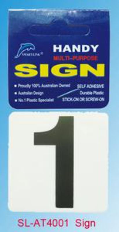 Plastic Sign - 1 (Set of 12)