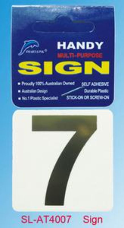 Plastic Sign - 7 (Set of 12)