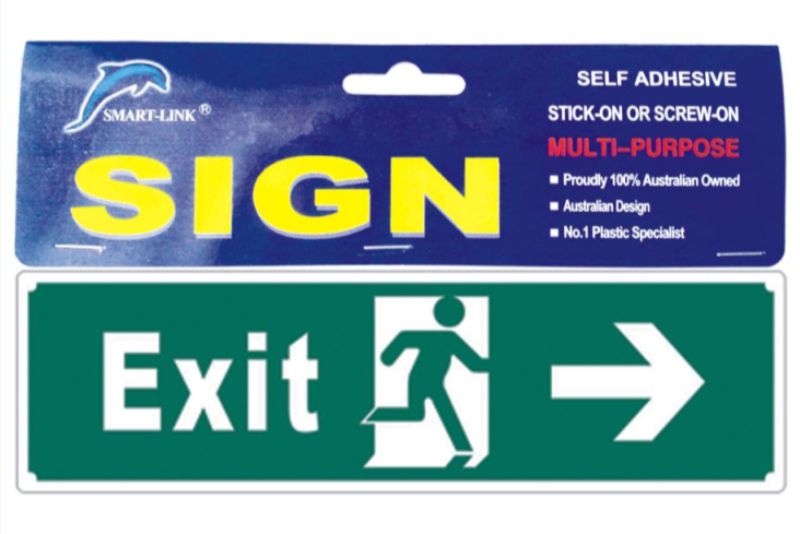 Sign - EXIT 2 (Set of 6)