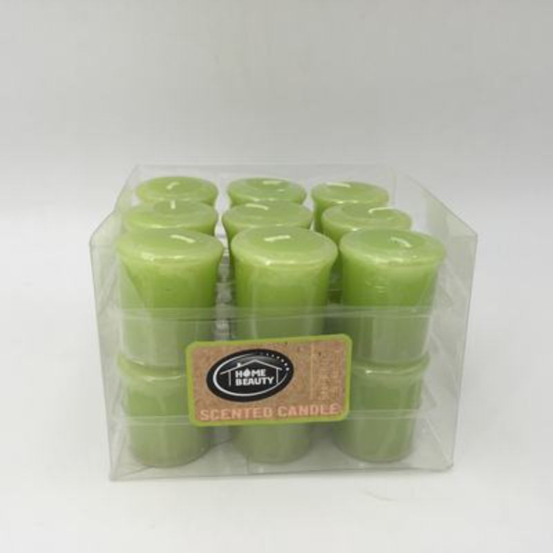 Votive Candle - Lime Green Pear Blossom & Jasmine (Set of 18)