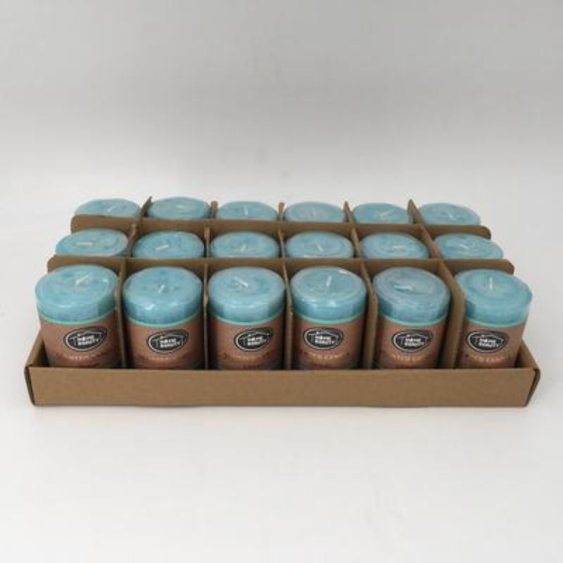 Scented Candle - Rustic Blue 5 x 7.5cm (Set of 18)
