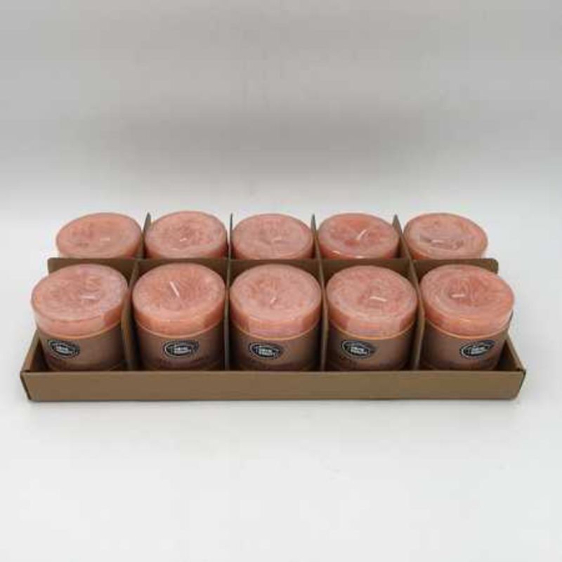 Scented Candle - Rustic Apricot 7 x 7.5cm (Set of 10)