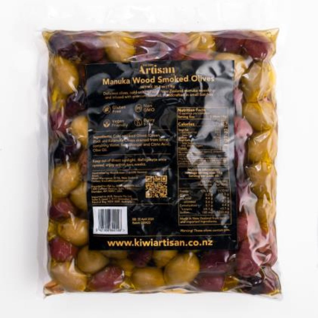 Olives Manuka Smoked 1kg - The Kiwi Artisan (1KG)