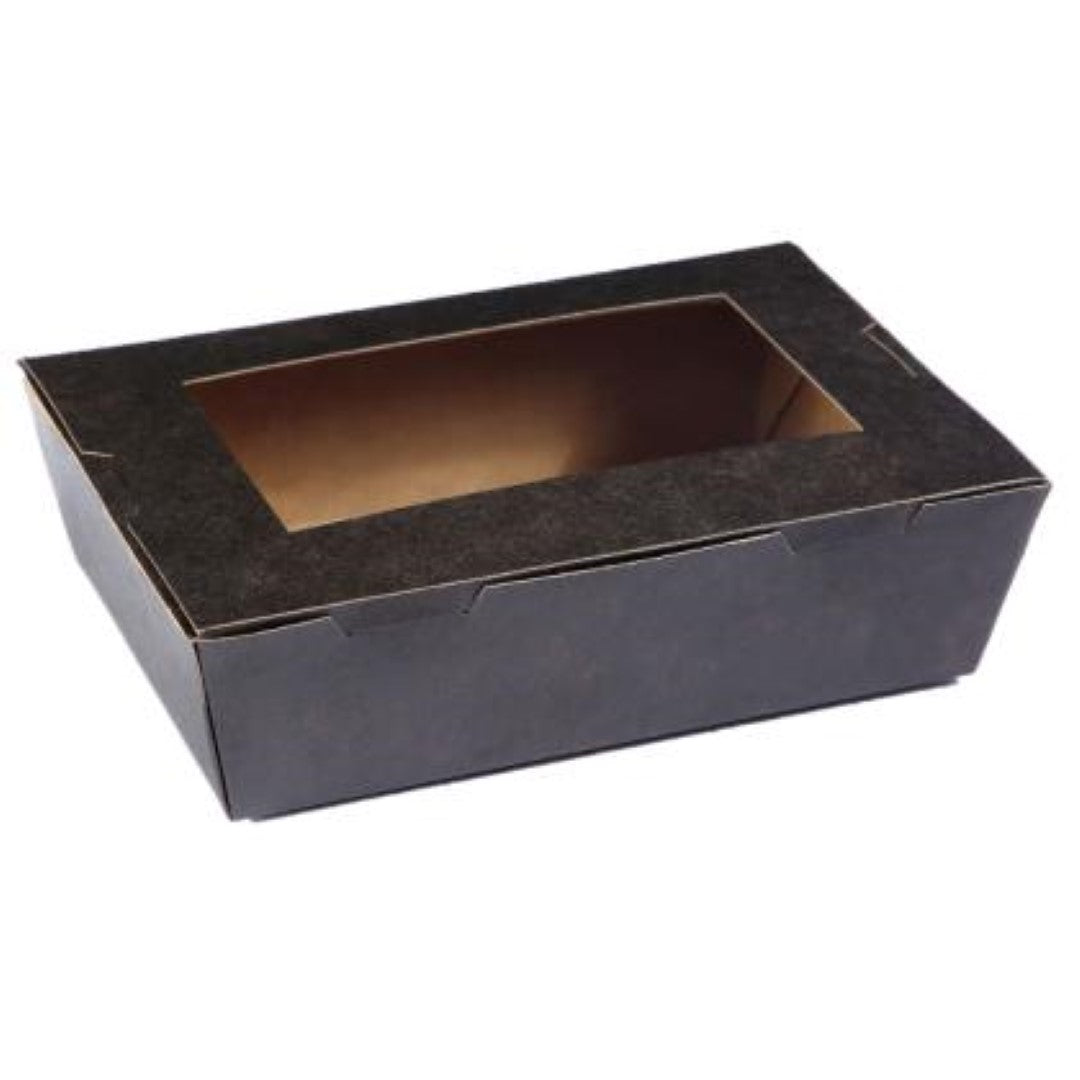 Box Cardboard Window Black Small - Detpak (50PC)