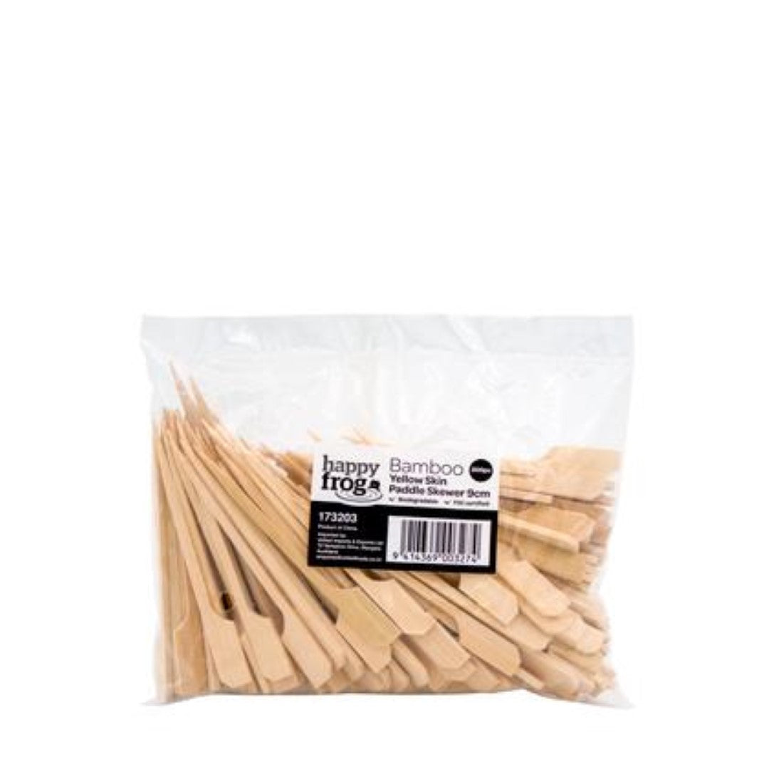 Skewer Paddle Yellow Skin 9Cm - Happy Frog (200PC)