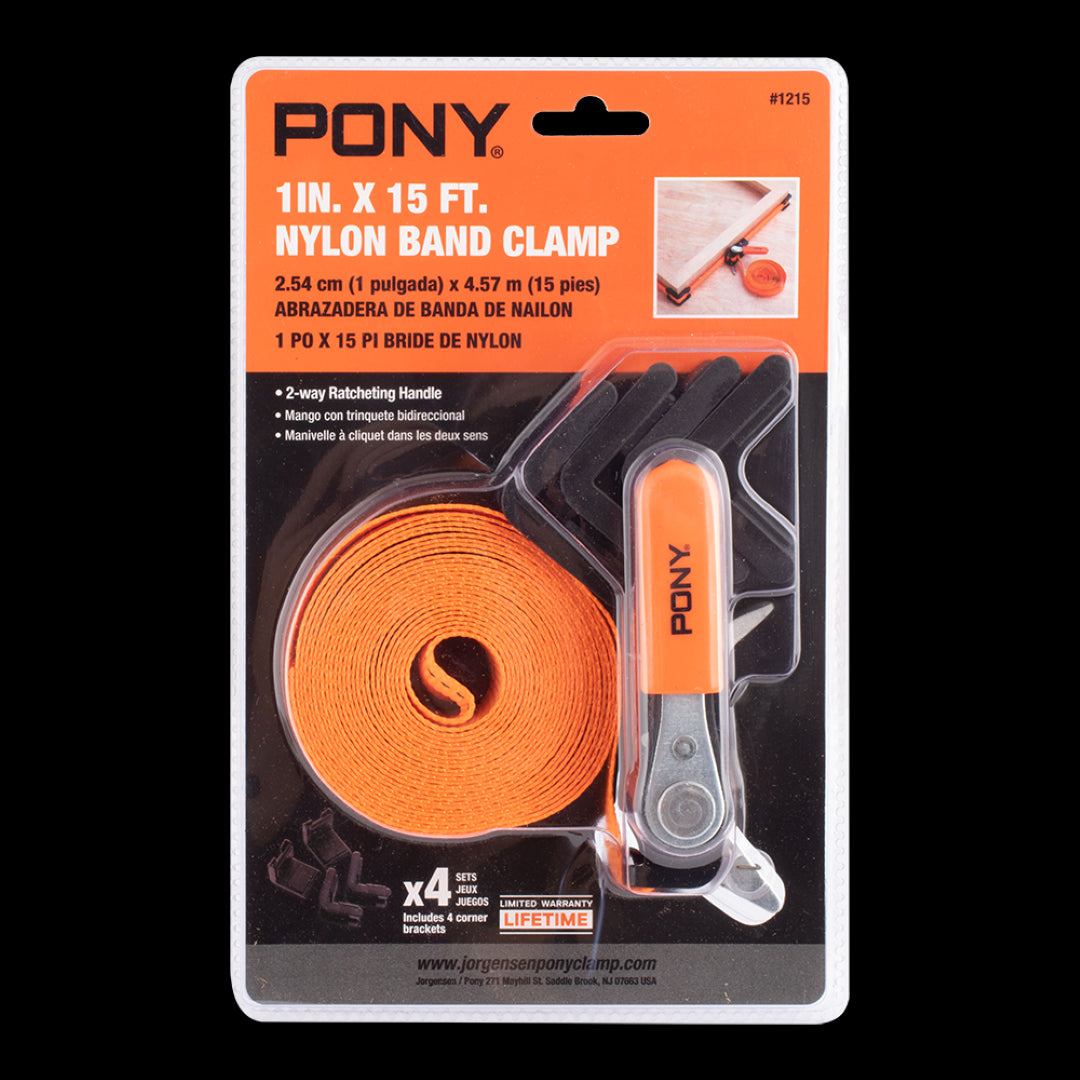PONY JORGENSEN 5m Classic Band Clamp, lightweight with durable design, ideal for versatile woodworking and DIY projects.