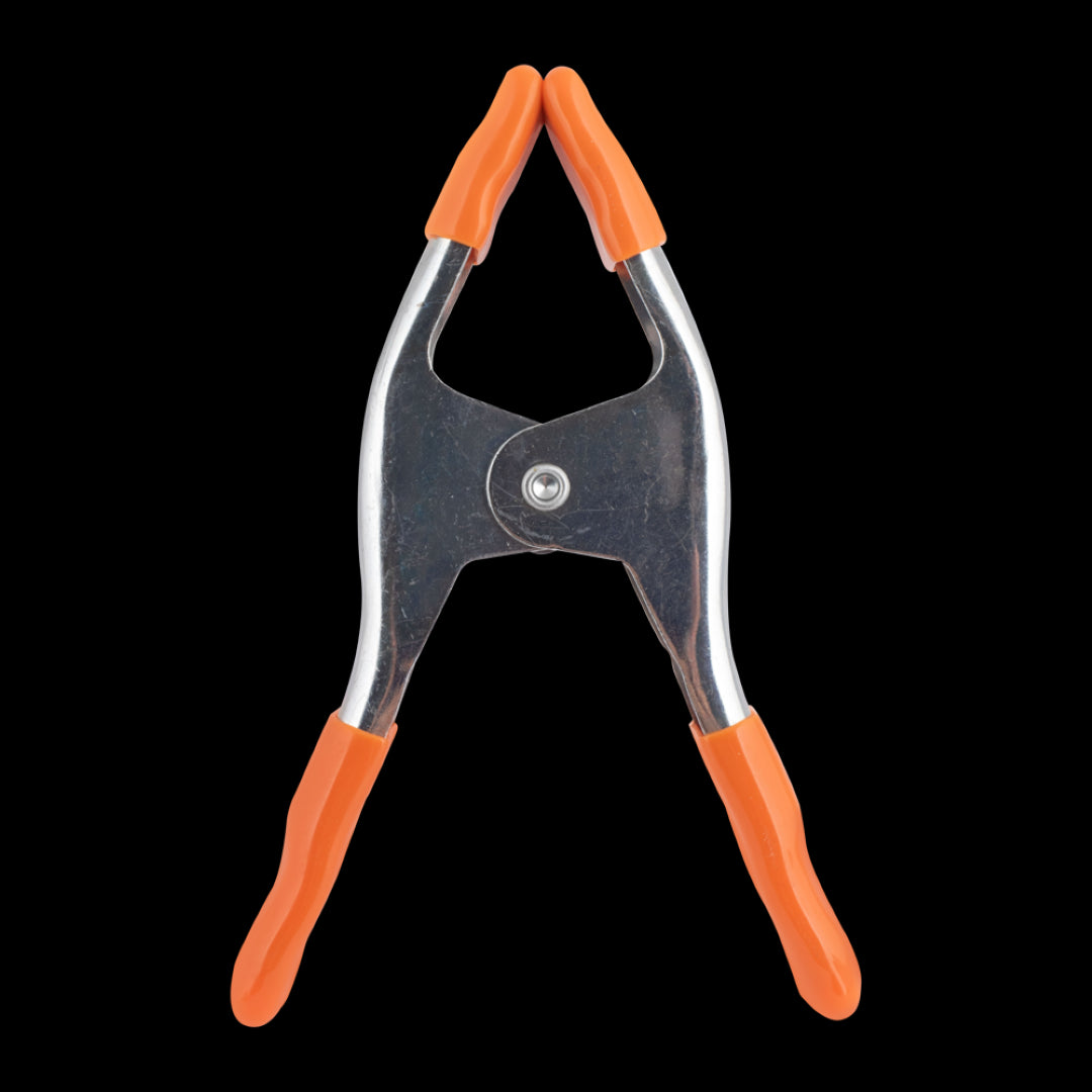 PONY JORGENSEN 50mm Classic Spring Clamp for woodworking and crafts, featuring durable zinc-plated steel and ergonomic grip.