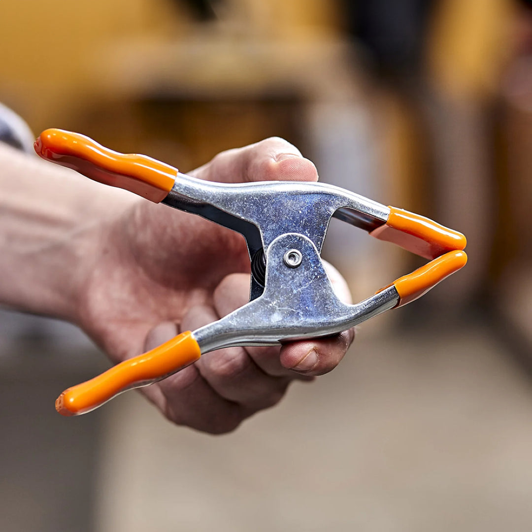 PONY JORGENSEN 50mm Classic Spring Clamp with ergonomic grip for secure holding in woodworking and crafting projects.