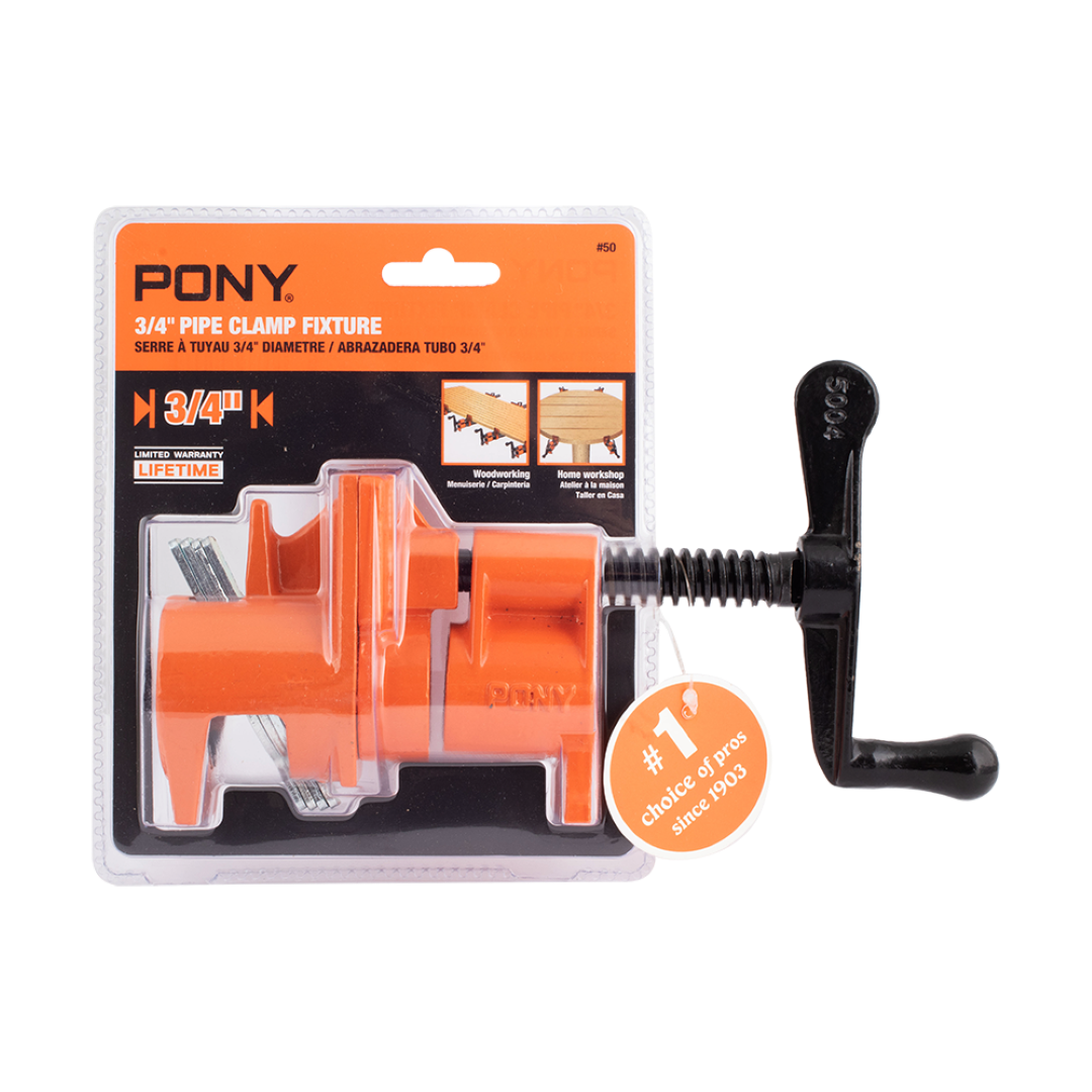 PONY JORGENSEN Pipe Clamp Fixture for 3/4" Pipes