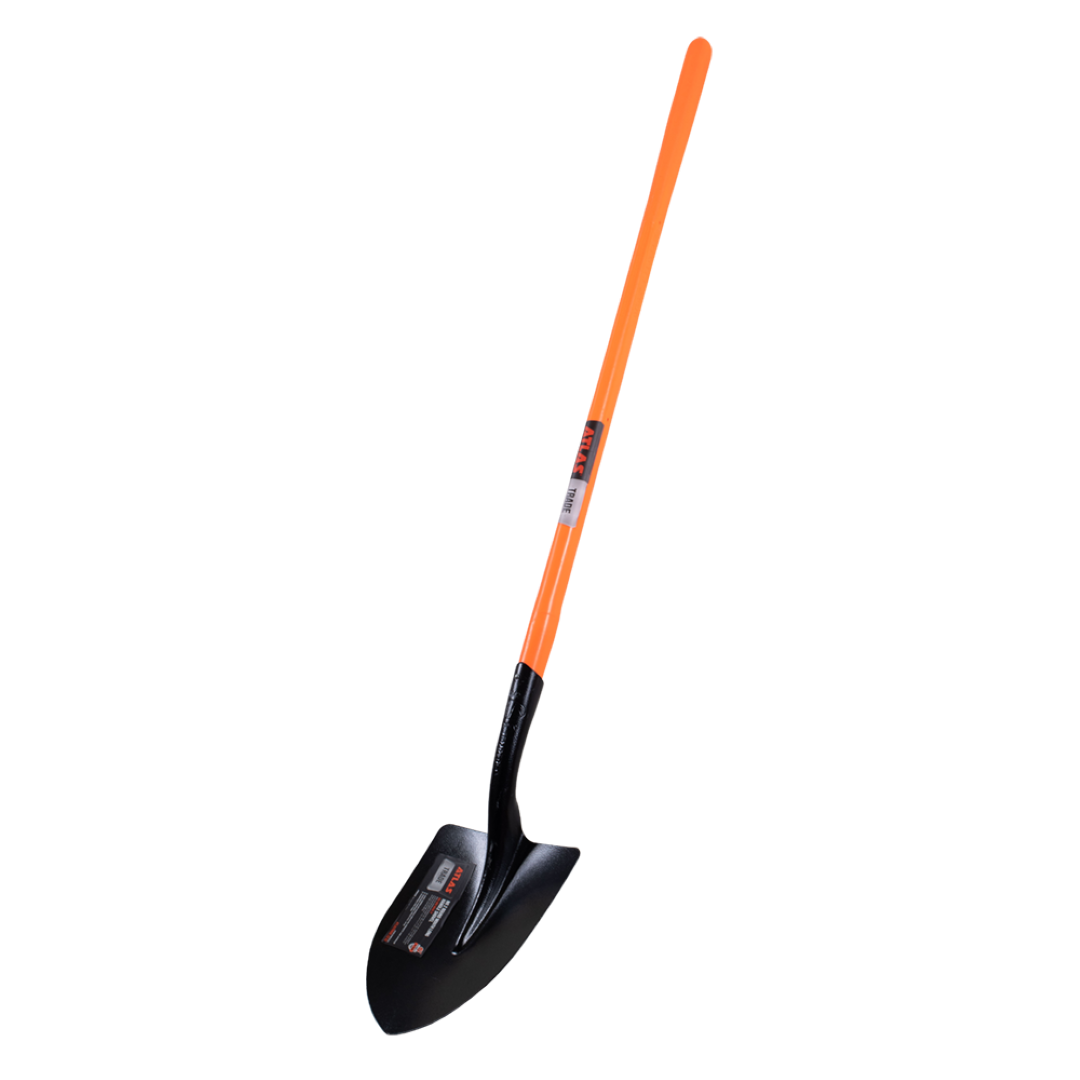 ATLAS Round Mouth Shovel with Long Fibreglass Handle