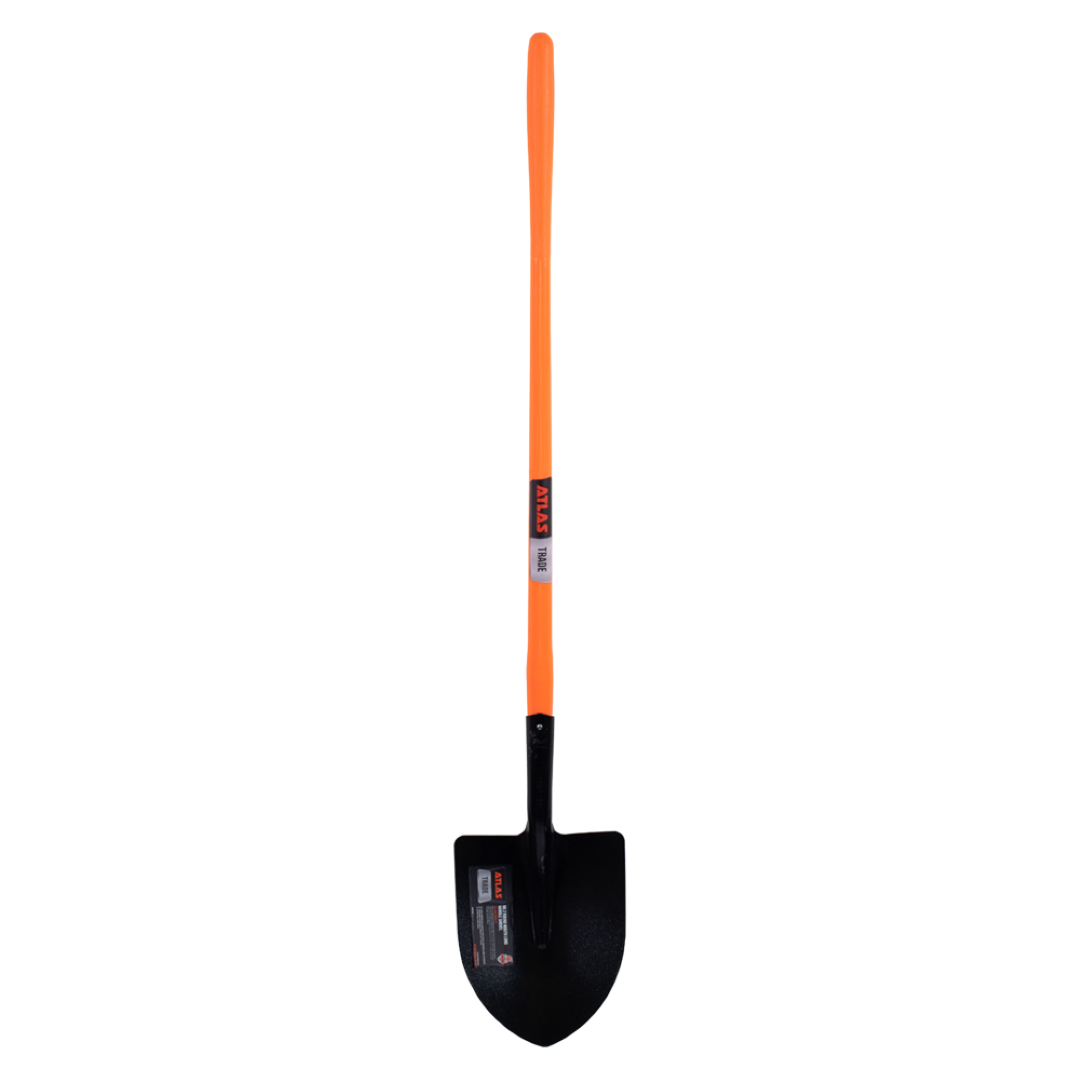 ATLAS Round Mouth Shovel with Long Fibreglass Handle