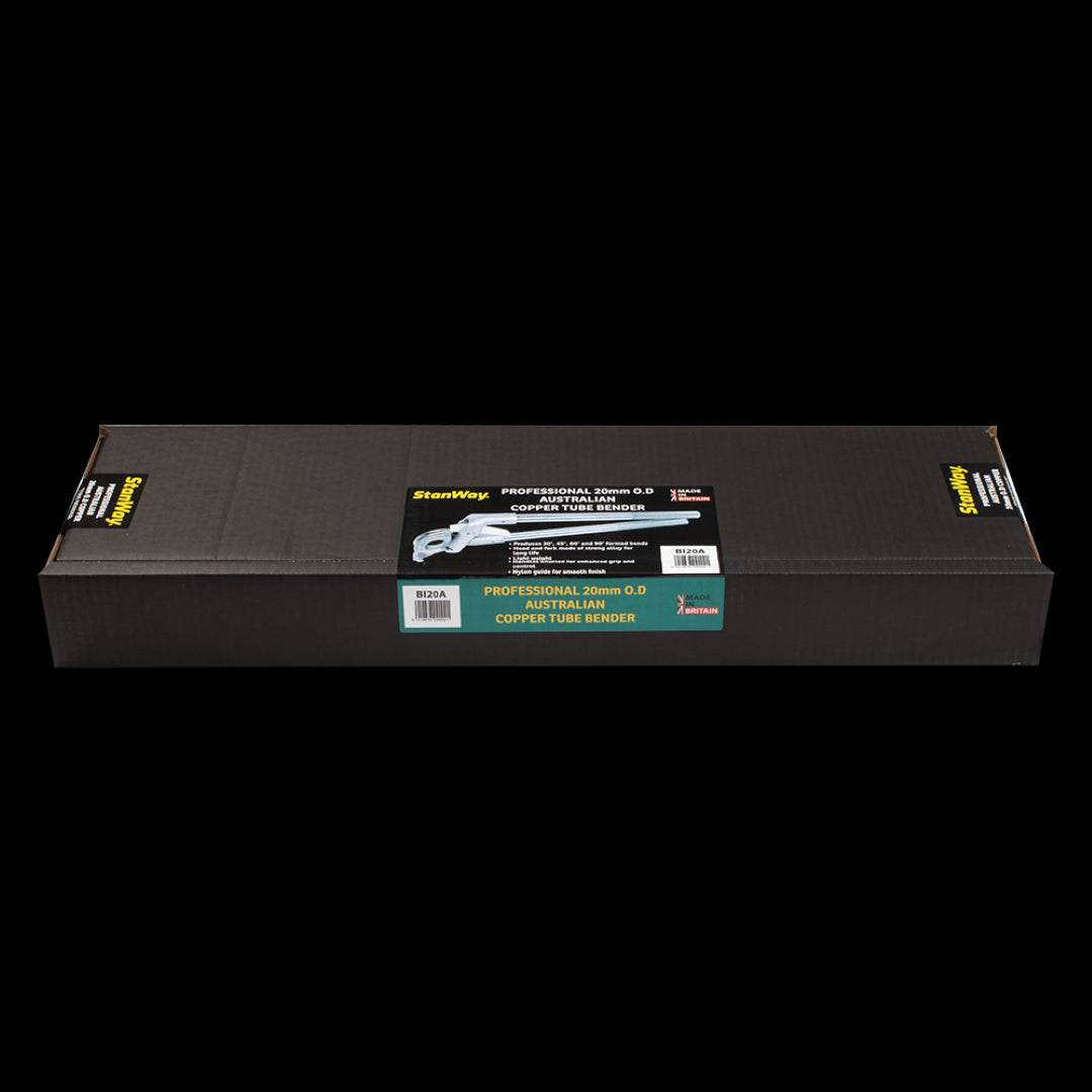 STANWAY 20mm Australian Tube Bender for precise bends in copper tubes, durable alloy steel construction, versatile for DIY and professionals.