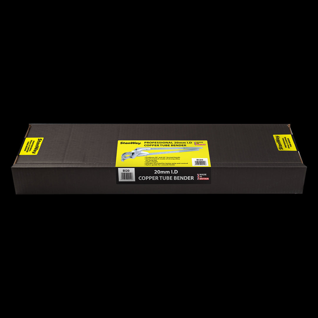 STANWAY 20mm ID Copper Tube Bender for precise bending of copper tubes at various angles with ergonomic grip and durable design.