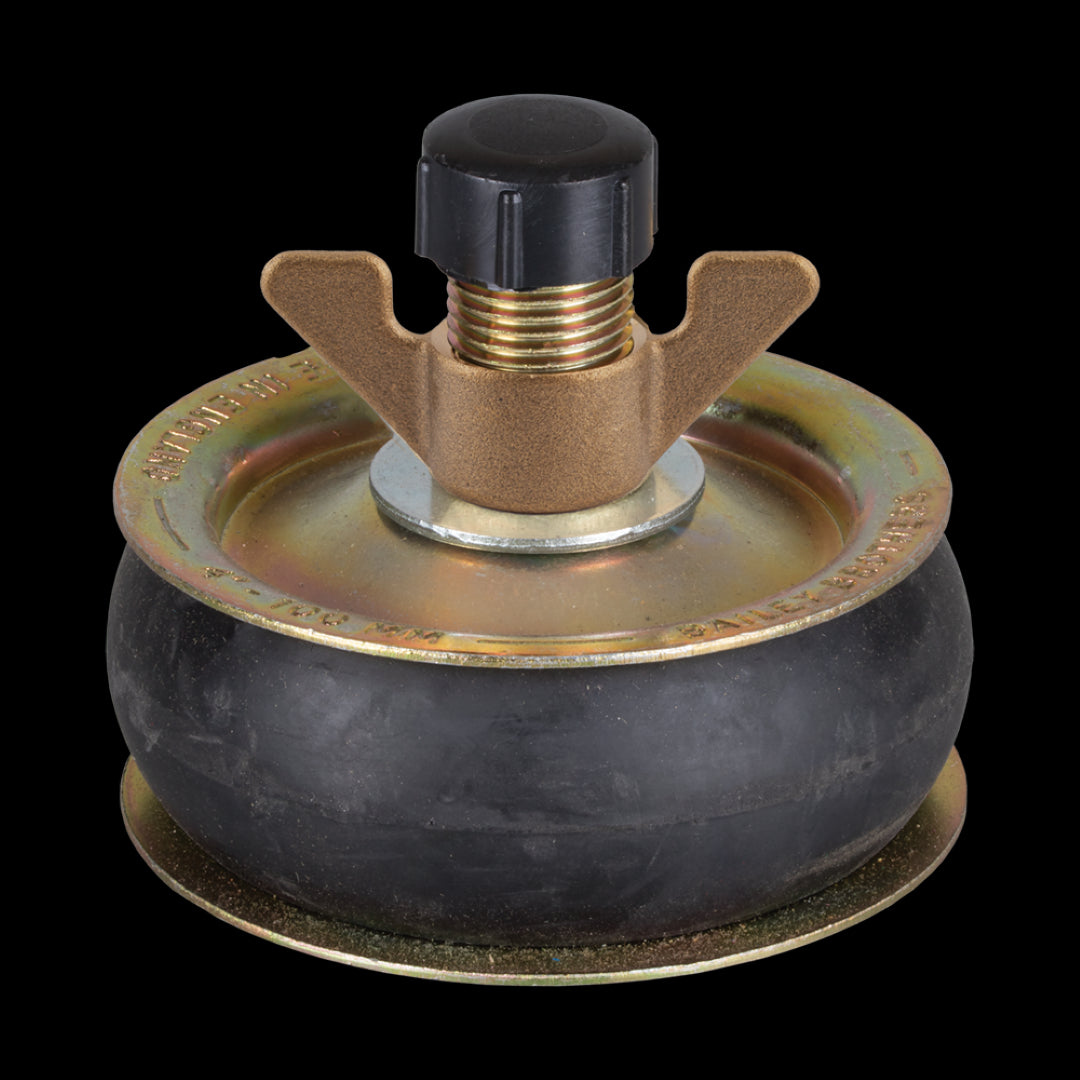 BAILEY 100mm Steel Drain Test Plug for effective drain pressure testing with secure airtight seal and durable design.
