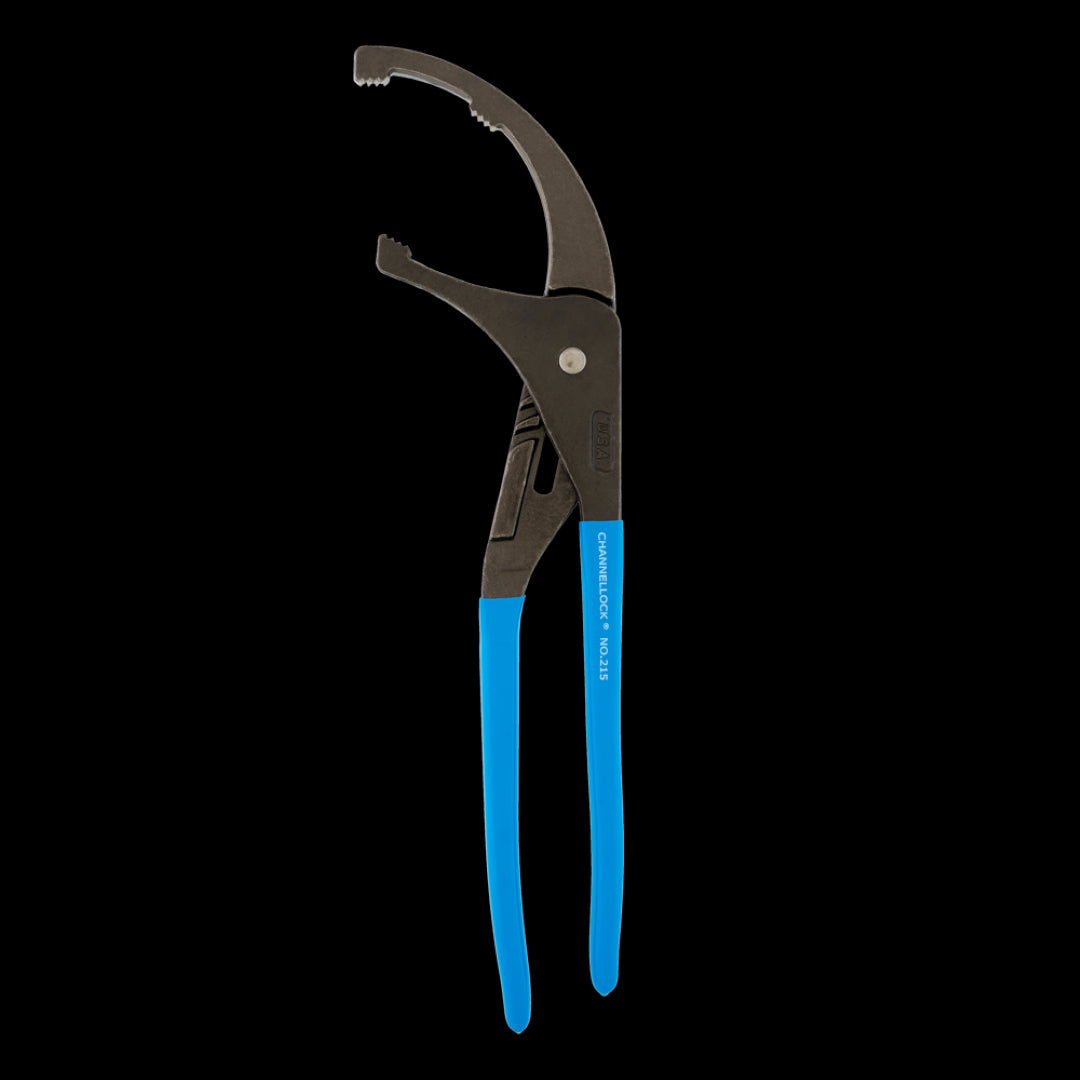 ChannelLock 395mm Oil Filter/PVC Plier featuring adjustable jaws and rust-resistant steel design for automotive and plumbing tasks.
