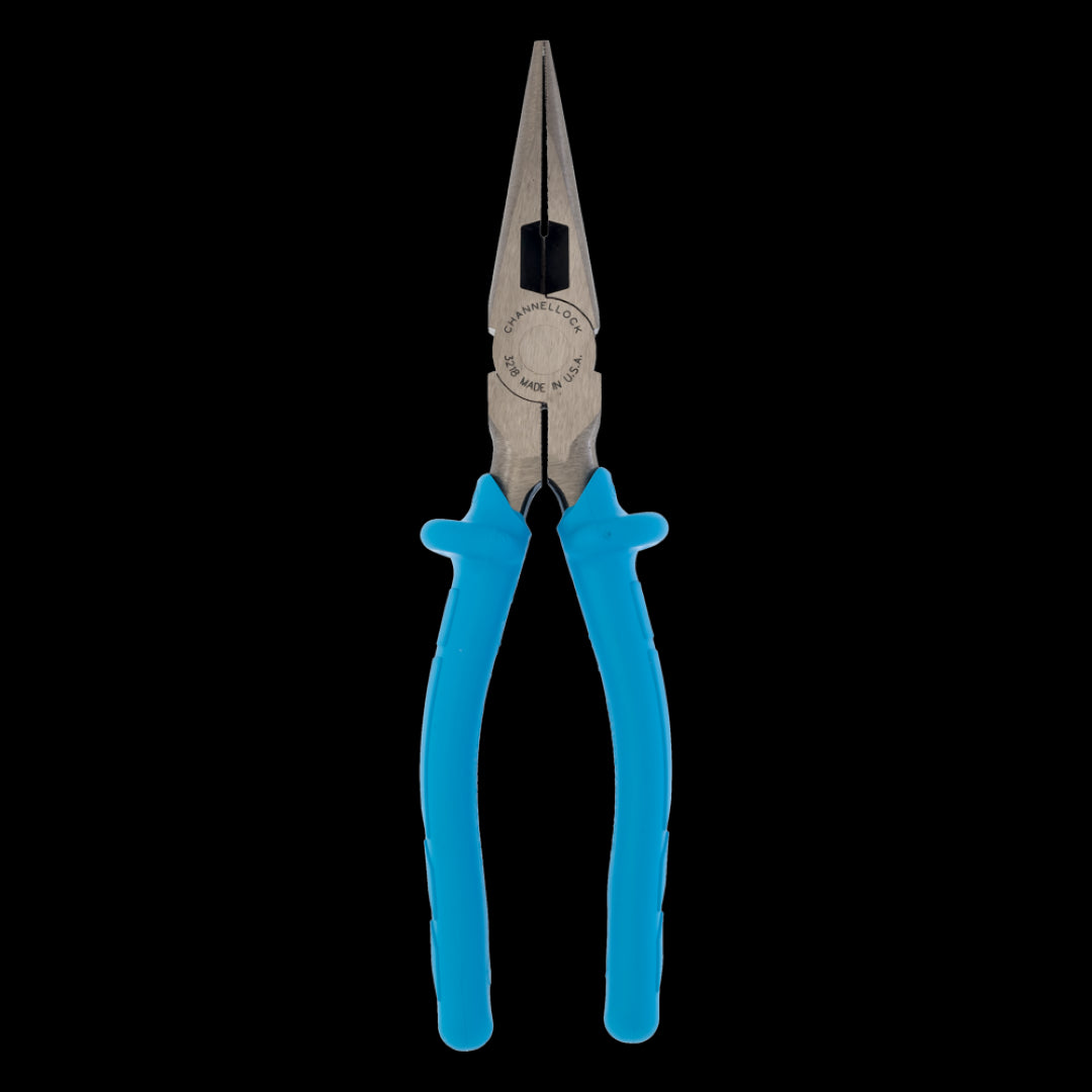 CHANNELLOCK 205mm Insulated Long Nose Plier with Posi-Grip, ideal for precision tasks and safe use with live wires.
