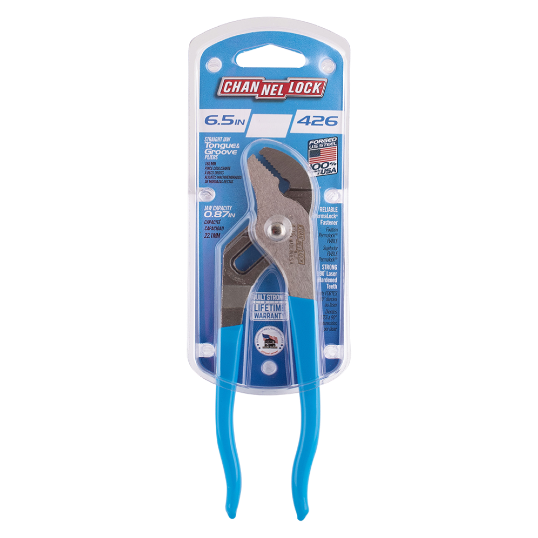 CHANNELLOCK 165mm Straight Jaw Tongue & Groove Plier