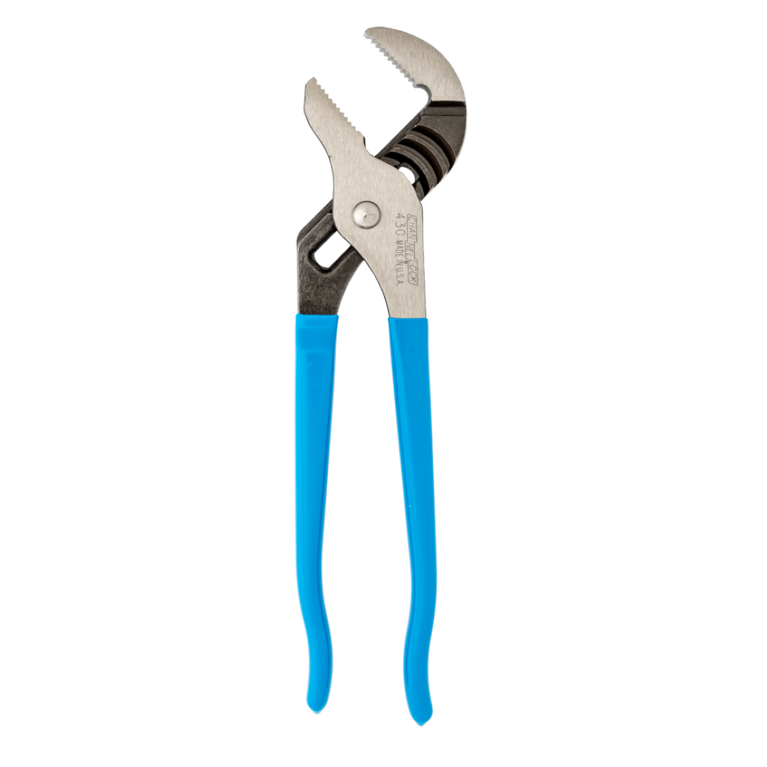 CHANNELLOCK 255mm Straight Jaw Plier with blue grips and durable high carbon steel for a secure, slip-resistant grip.