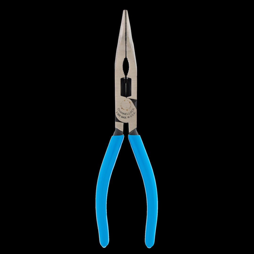 CHANNELLOCK 200mm Bent Long Nose Plier with ergonomic design, Xtreme Leverage Technology, and durable rust-resistant finish.