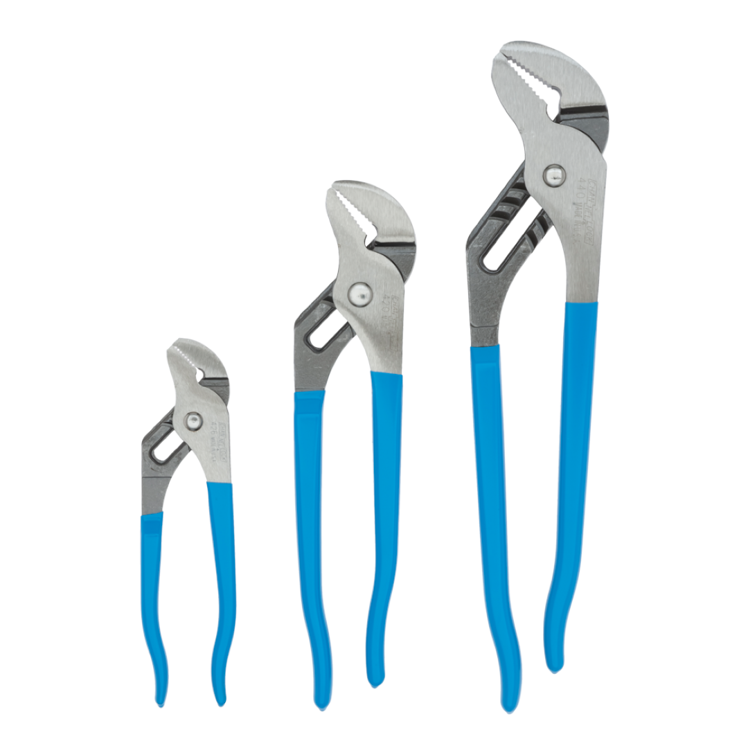CHANNELLOCK Straight Jaw Tongue & Groove Plier 3pc Set