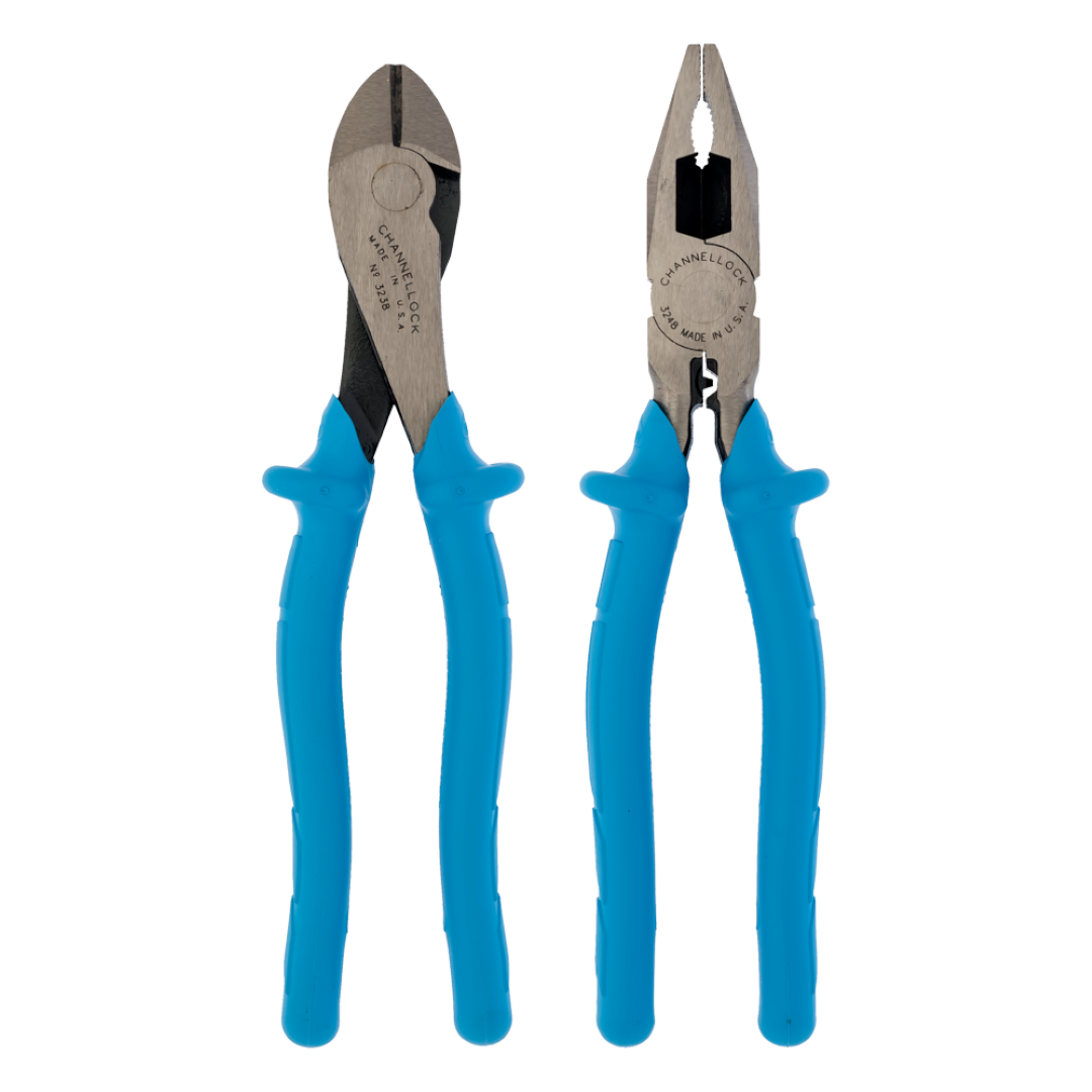CHANNELLOCK Linesman and Diagonal Cutting Plier Set