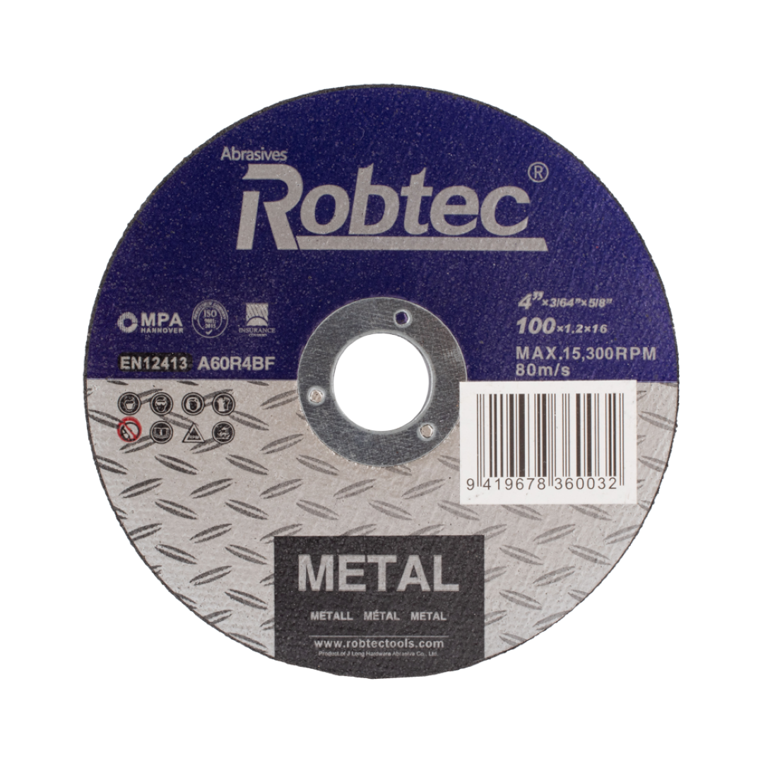 ROBTEC Cutting Wheel for Metal (100mm x 1.2mm x 16mm)
