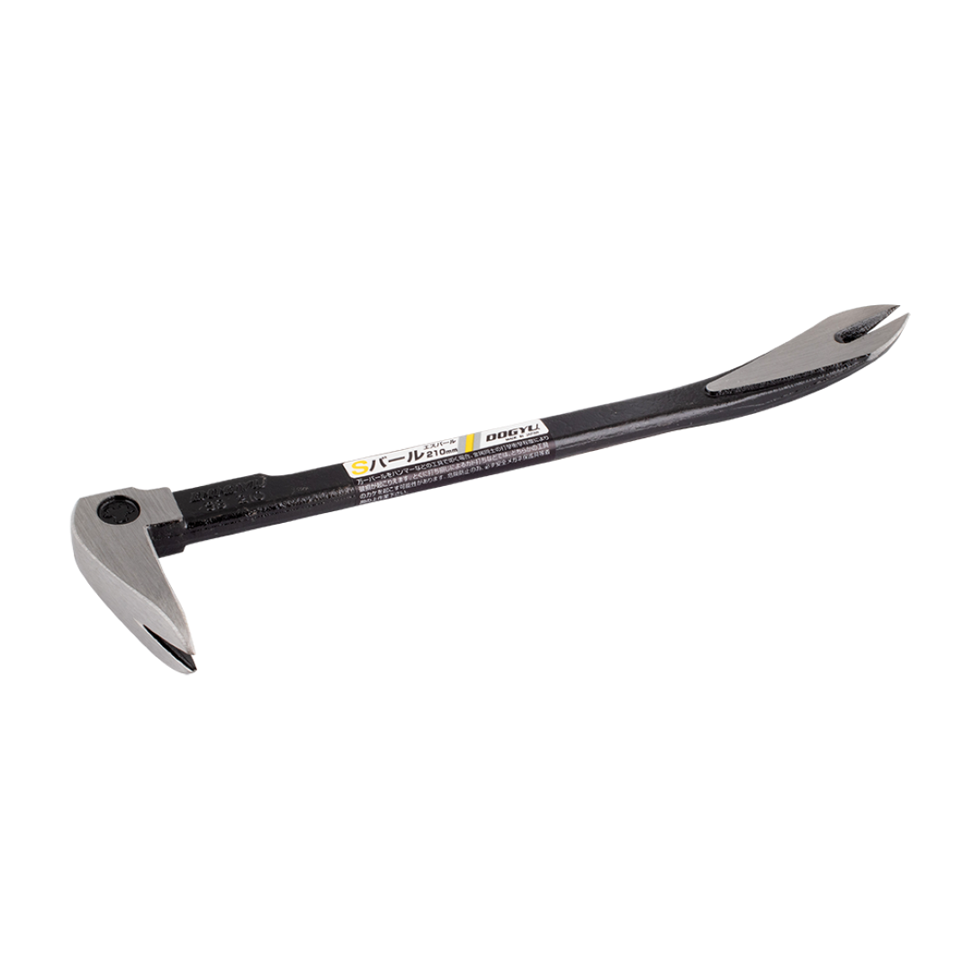 Dogyu 210mm S-Bar Nail Puller in premium steel with dual-end design, ideal for easy nail removal in tight spaces.