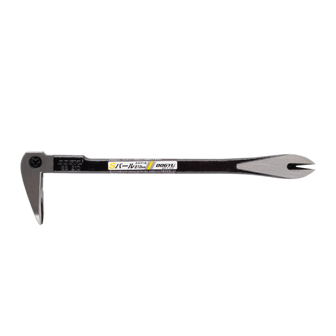 Dogyu 210mm S-Bar Nail Puller with dual-end design and angled claw for easy nail removal in tight spaces.