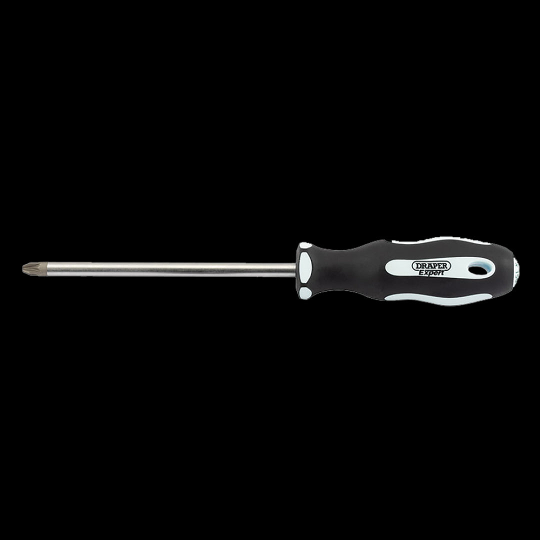 DRAPER Ergo Screwdriver with PZ3 tip and ergonomic handle, designed for durability, precision, and enhanced grip.