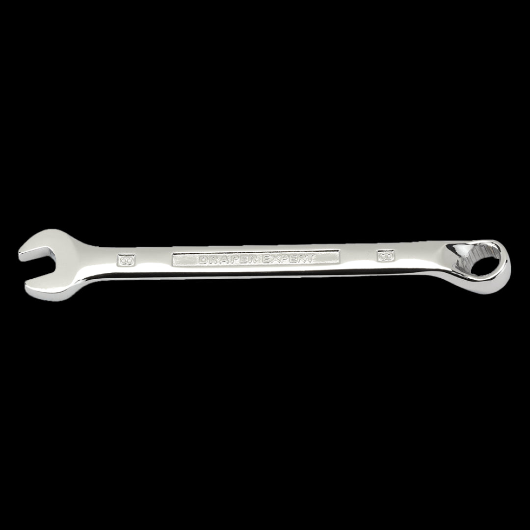 DRAPER 8mm Hi-Torq Ring & Open End Spanner, chrome vanadium steel, designed for durability and superior grip.