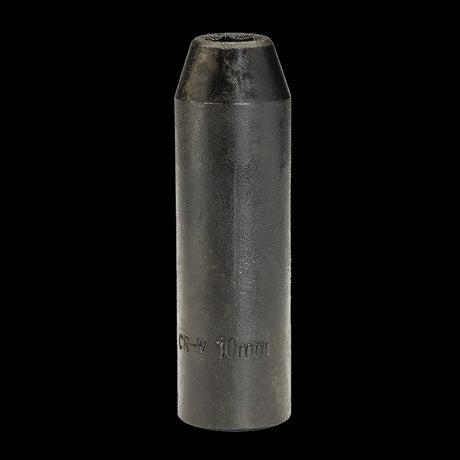 DRAPER 10mm deep impact socket in chrome vanadium steel, designed for durability and enhanced grip on fasteners.