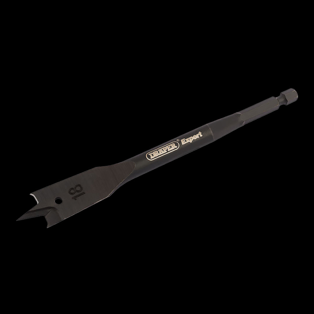 DRAPER Flat Wood Bit (152 x 18mm) designed for precise drilling in various woods, perfect for professionals and DIYers.