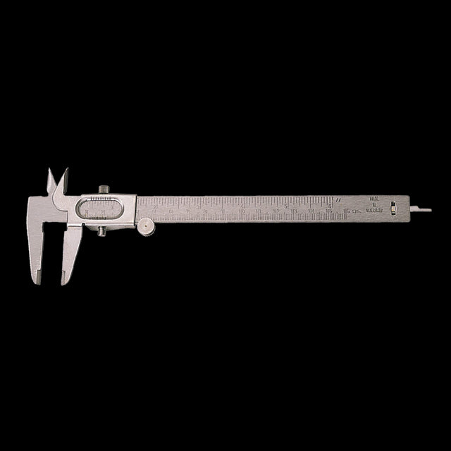 Draper 150mm Roller Vernier Caliper for precise measurements in engineering, woodworking, and metalworking with thumb wheel adjustment.