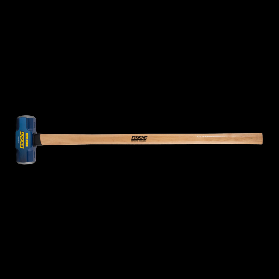 ESTWING 12lb Sledge Hammer with Hickory Handle, forged steel head, perfect for demolition and construction tasks.