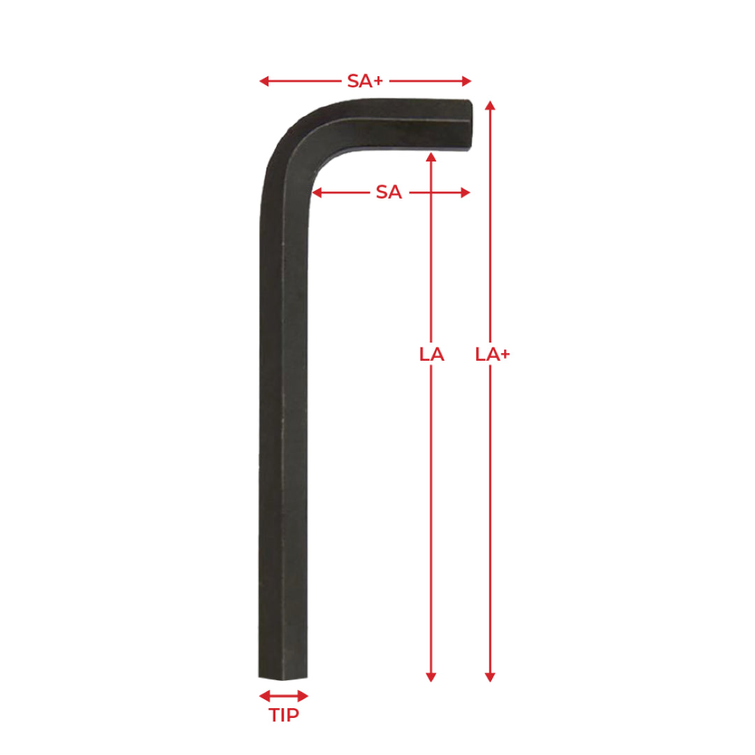 EKLIND 4mm Short Hex-L Key in durable alloy steel, designed for tight spaces and providing excellent leverage for various tasks.