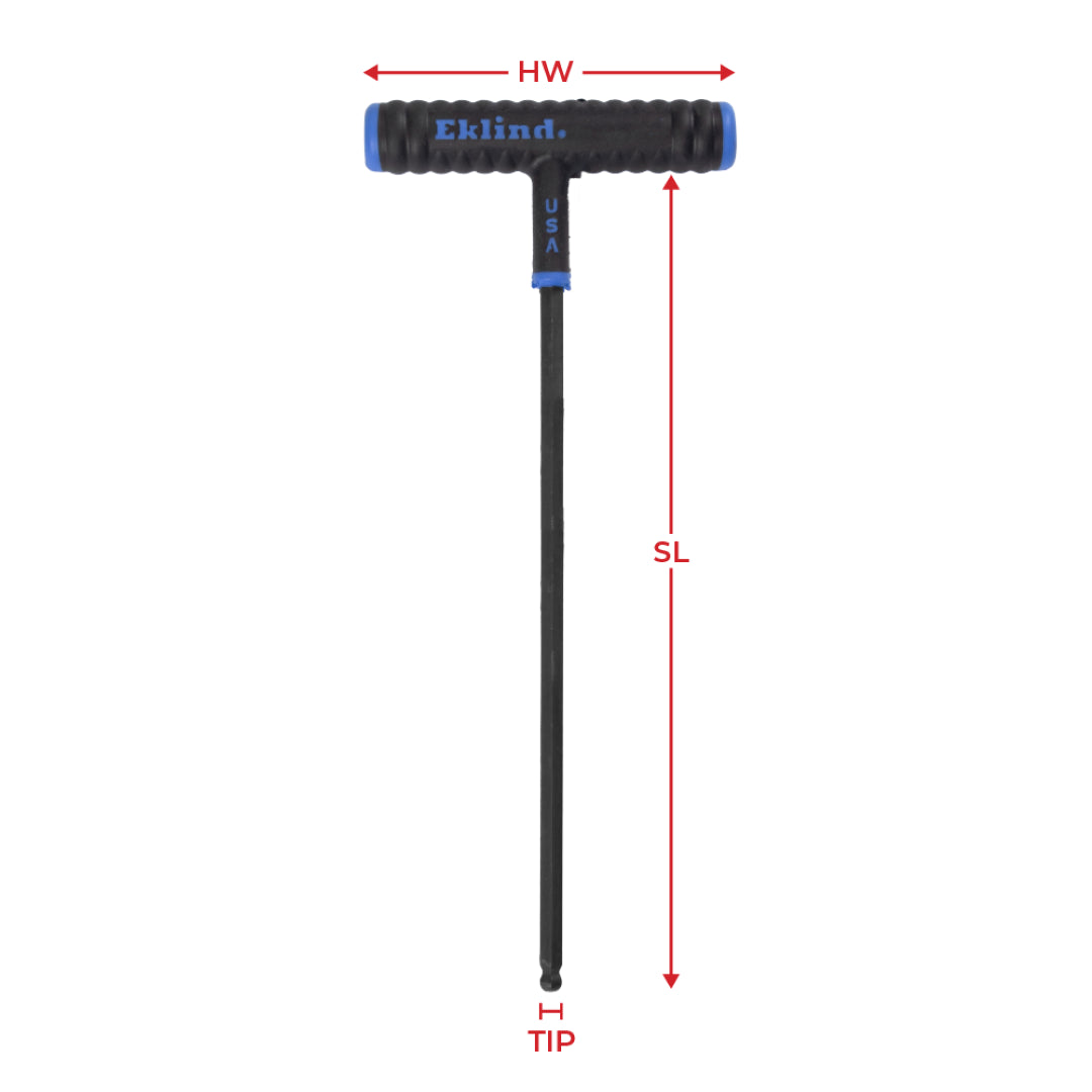 EKLIND Ball End T-Key (225mm x 2.5mm)