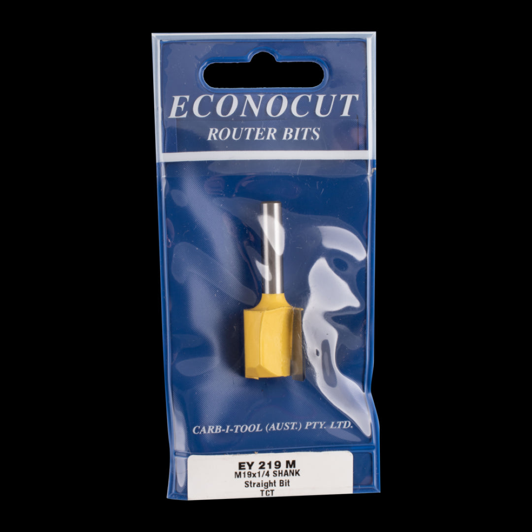 ECONOCUT Straight Bit - 2 Flute - Carbide Tipped (19mm x 20mm)