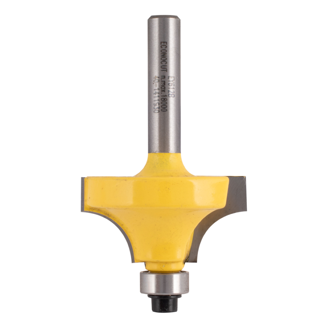 ECONOCUT Beading Bit with Ball Bearing Guide - 2 Flute - Carbide Tipped (31.8mm x R9.5mm)