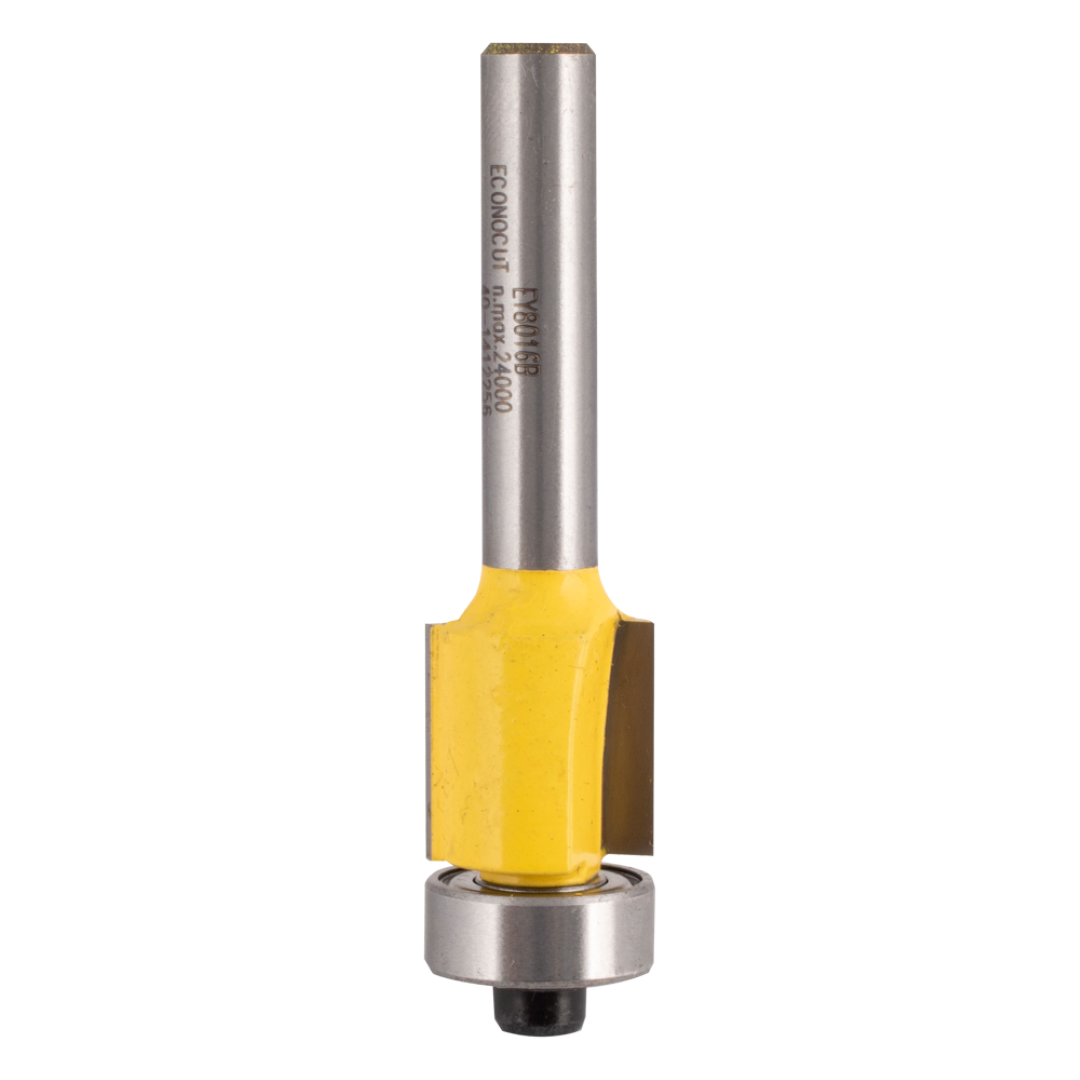 ECONOCUT Flush Trimming Bit with ball bearing guide for precise trimming of wood edges and veneers.