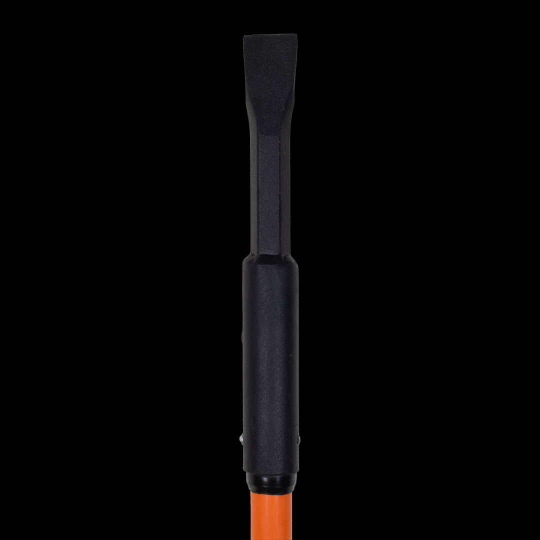 FAITHFULL 1.5m Insulated Crowbar with chisel and pointed tip, safe for high-voltage electrical work up to 10,000 volts.