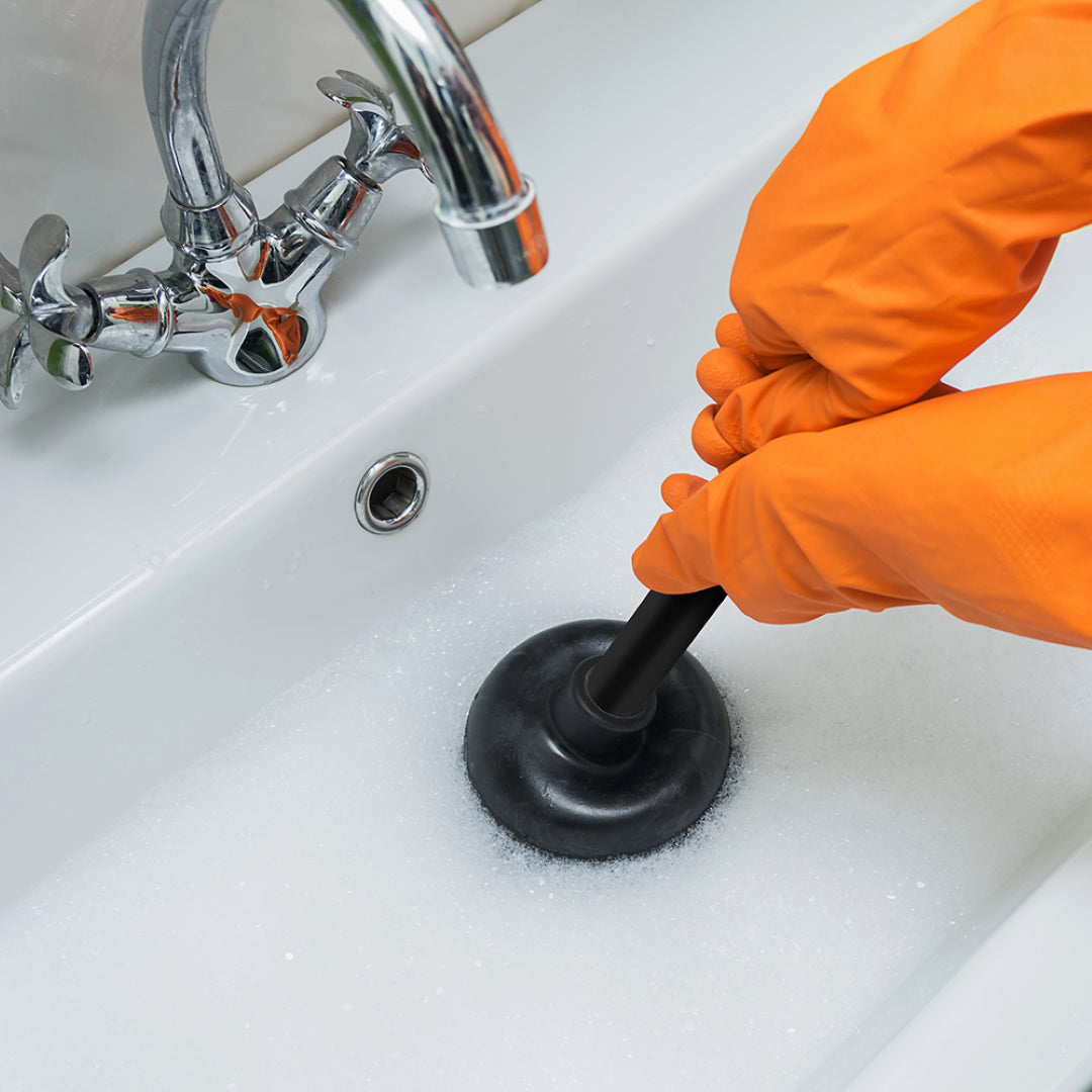 FIELD 100mm Rubber Force Cup, a robust plunger for efficient clog removal in sinks, toilets, and drains, made in New Zealand.