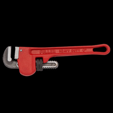 FULLER 200mm Straight Pipe Wrench with durable alloy steel jaws for reliable plumbing tasks in tight spaces.
