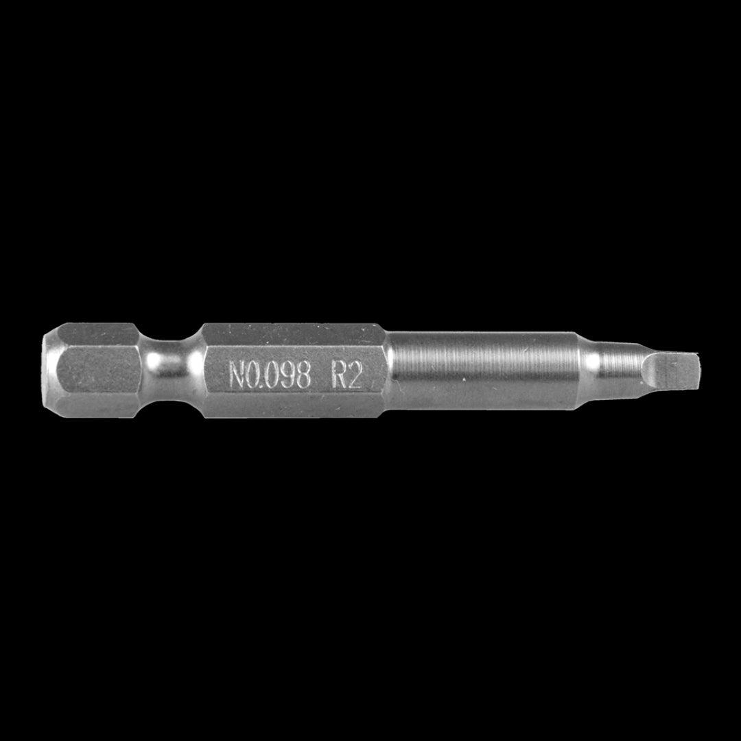 GFB No.2 Square Bit - 50mm, high-quality screwdriver bit for aviation and industrial use.