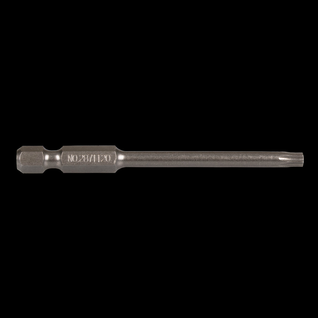 GFB T-20 Torx Tamper Proof Bit - 75mm, durable and designed for secure fit in automotive and electronics projects.