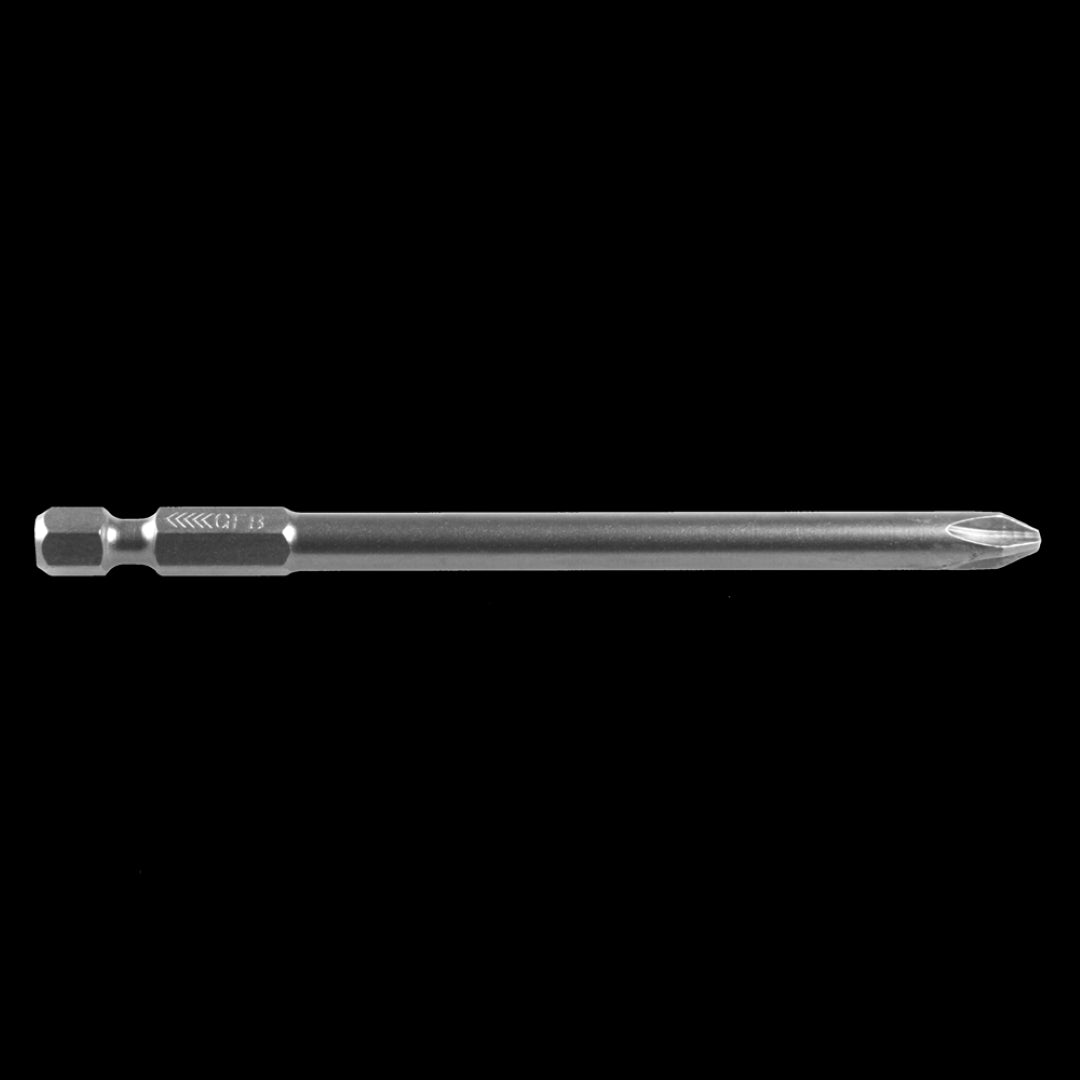 GFB No.2 Phillips Bit - 100mm, durable screwdriver bit for precision driving in tight spaces and various materials.