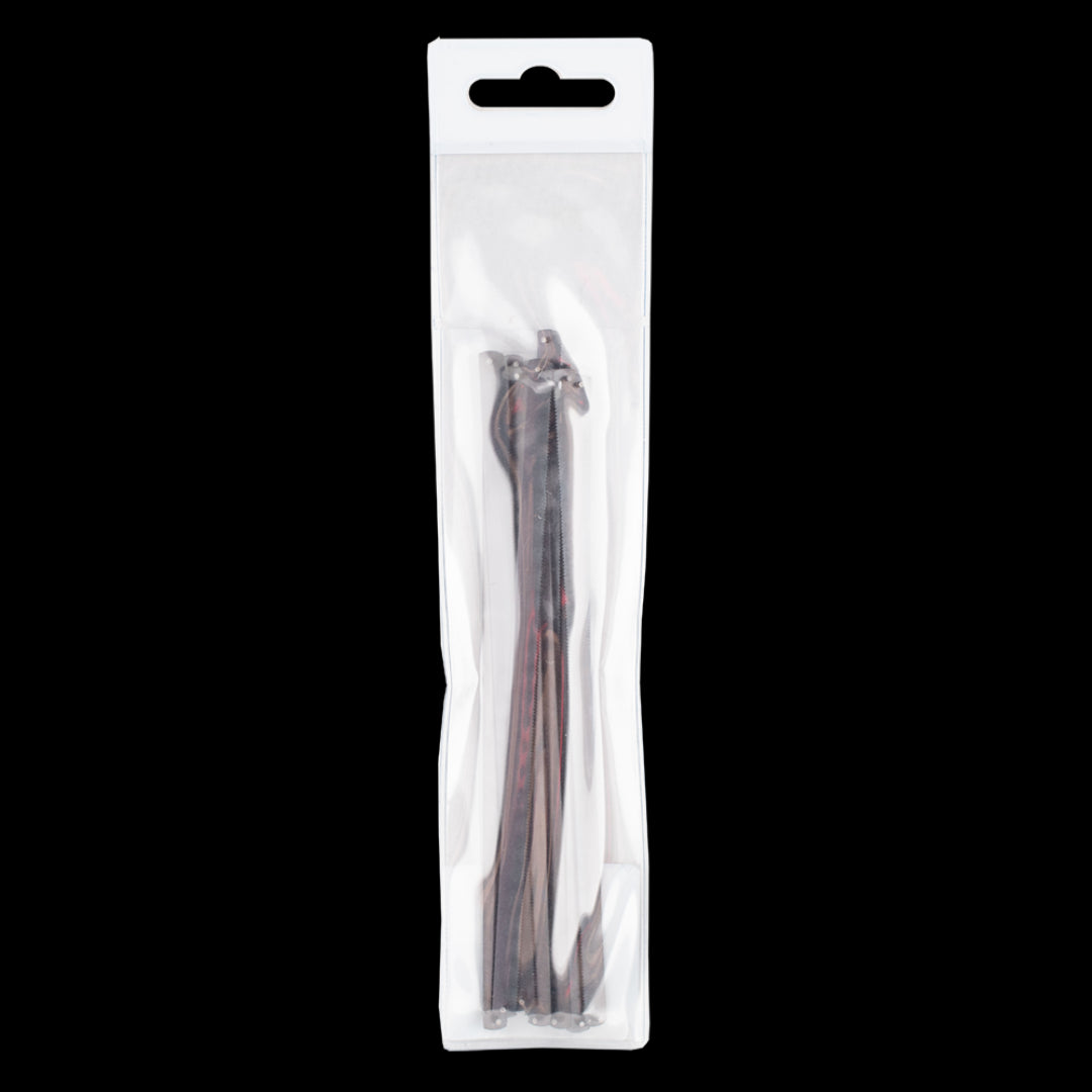 G-MAN Junior Hacksaw Blades - 10 Pack, carbon steel, 32 teeth/inch, perfect for precise cuts in metal and plastic.